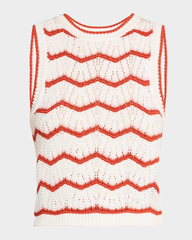 Jerrel Cropped Knit Tank Top